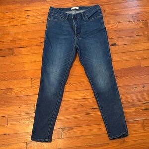 Madewell Women's Dark Blue Skinny Jeans